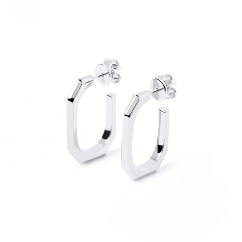 PD Paola Signature Link Silver Earrings