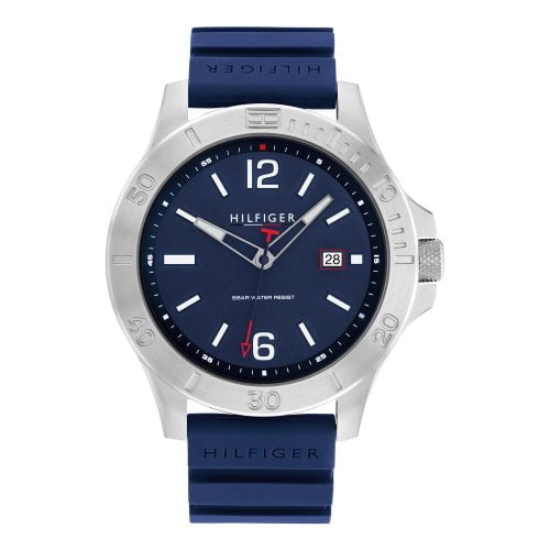 Tommy Hilfiger Ryan Blue Rubber Strap 1791991