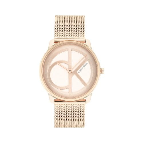 CALVIN KLEIN Iconic Rose Gold Mesh Bracelet 25200035