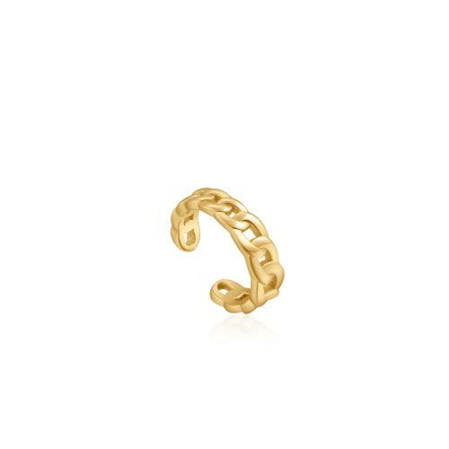 Σκουλαρίκια Gold Curb Chain Ear Cuff