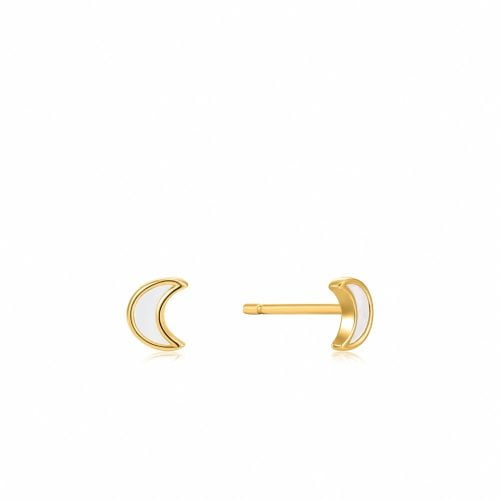 Σκουλαρίκια Moon Gold Stud