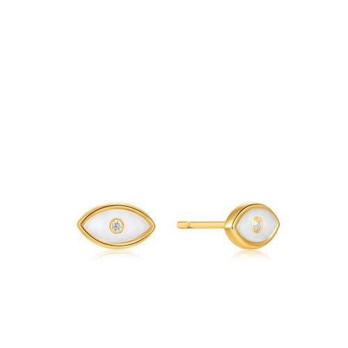 Σκουλαρίκι Evil Eye Gold Stud