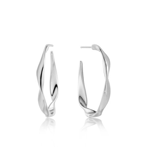 Σκουλαρίκι Silver Twist Hoop