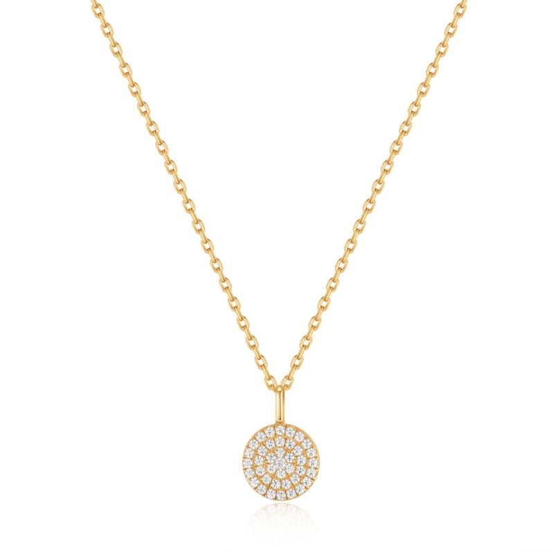 Κολιέ Gold Glam Disc Pendant