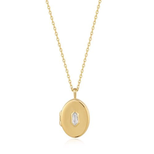 Κολιέ Gold Sparkle Locket Pendant