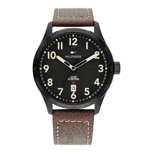 Tommy Hilfiger Forrest Brown Leather Strap 1710560