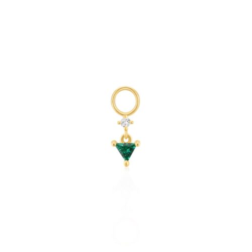 Ania Haie Gold Sparkle Drop Green Earring Charm EC048-02G