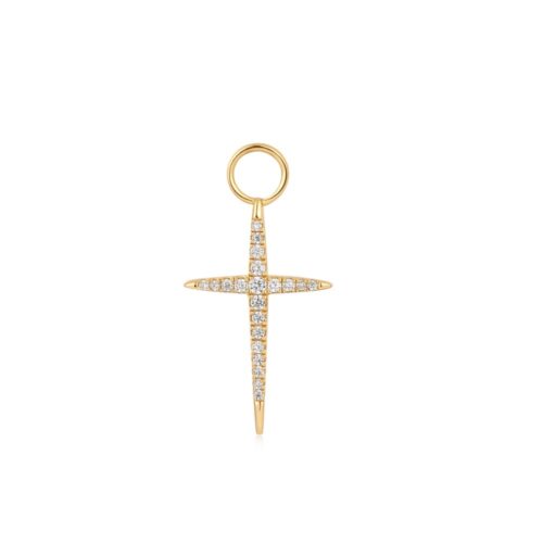 Ania Haie Gold Cross Earring Charm EC048-14G