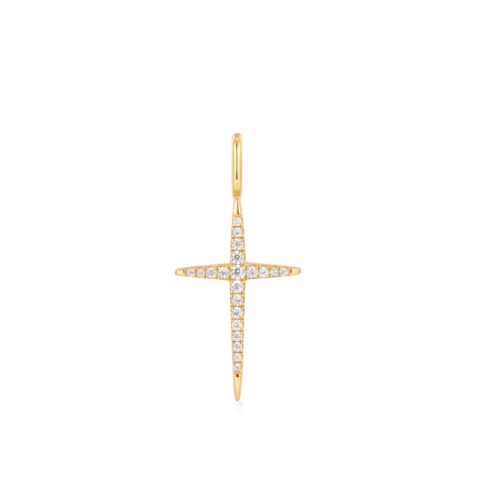 Ania Haie Gold Cross Charm NC048-31G