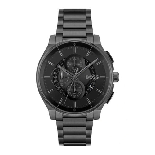 Boss Men’s Peak Chronograph Black Stainless Steel Bracelet 1514192