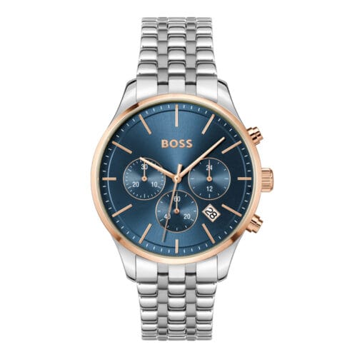 BOSS Avery Chronograph Blue Dial 42mm Silver Stainless Steel Bracelet 1514158