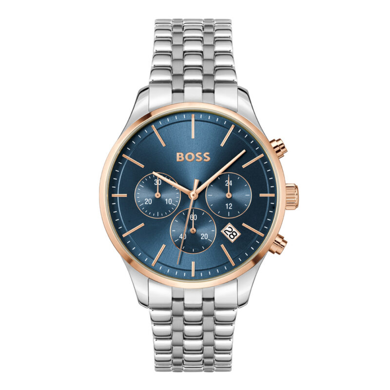 BOSS Avery Chronograph Blue Dial 42mm Silver Stainless Steel Bracelet 1514158