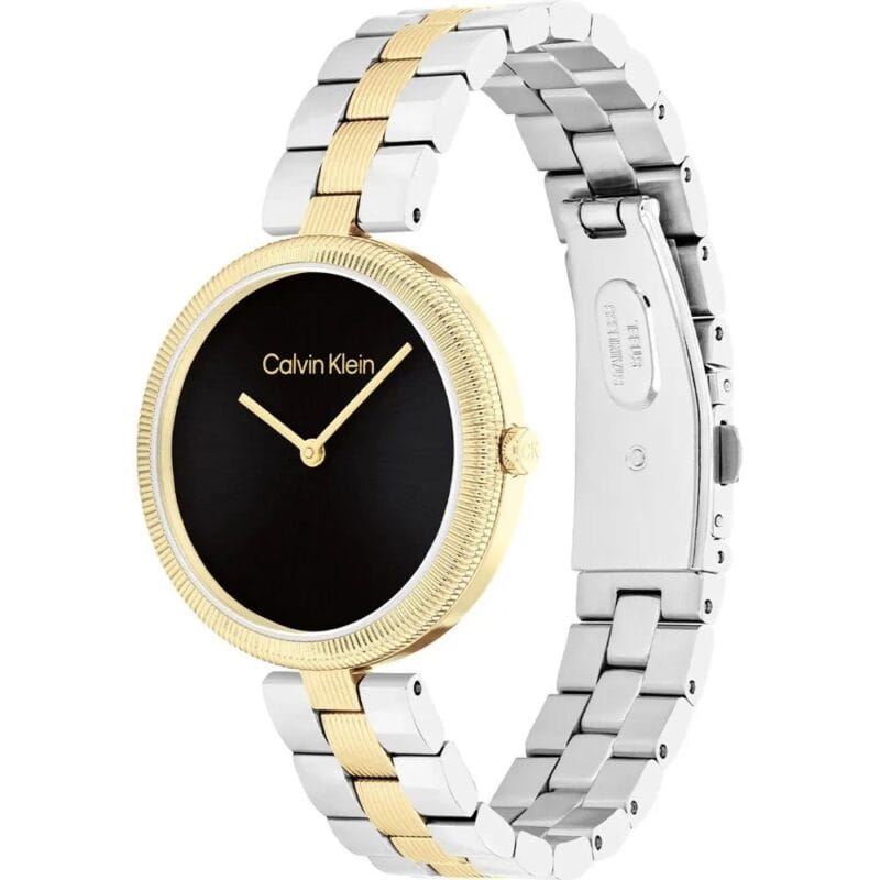 Calvin Klein Gleam Two Tone Gold Stainless Steel Bracelet 25100012