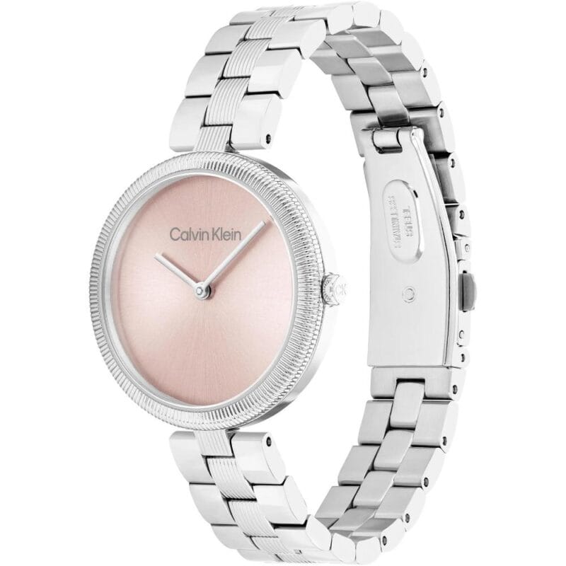 CALVIN KLEIN Gleam Silver Dial 32mm Silver Stainless Steel Bracelet 25100015